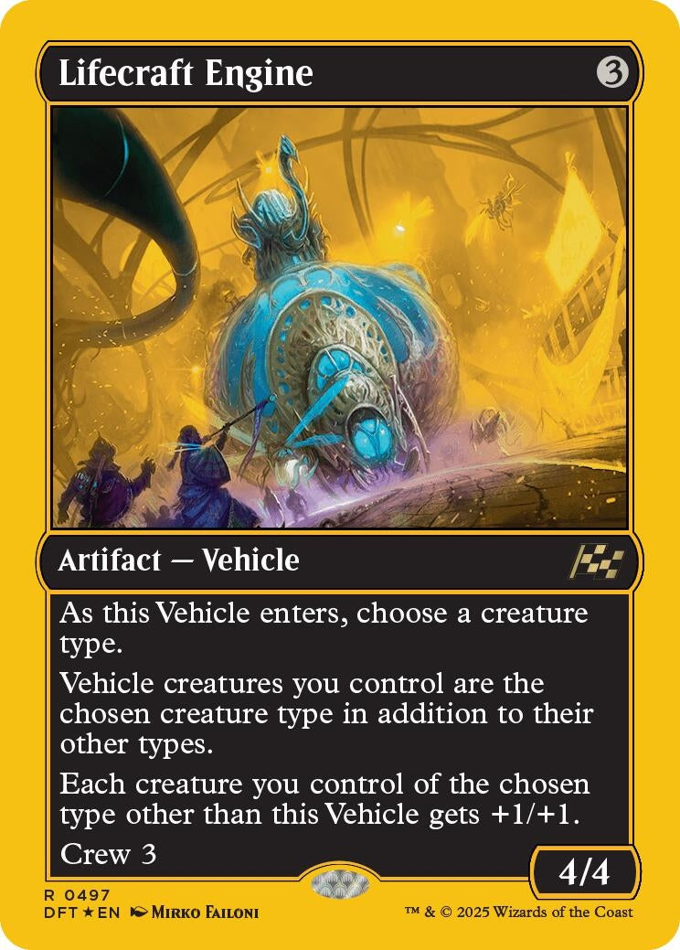 Image for Lifecraft Engine (First-Place Foil) (497) (Foil) (Aetherdrift) (DFT) - Magic: The Gathering