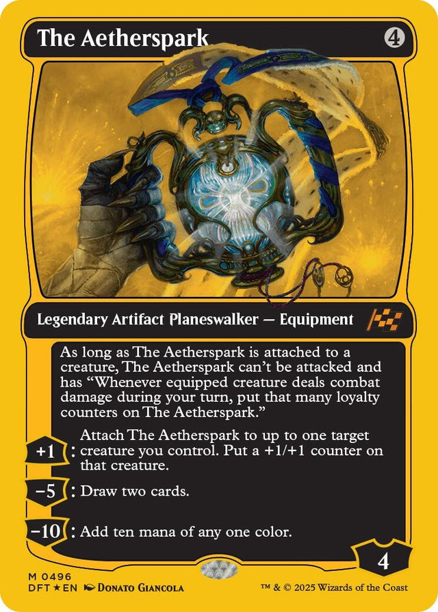 Image for The Aetherspark (First-Place Foil) (496) (Foil) (Aetherdrift) (DFT) - Magic: The Gathering