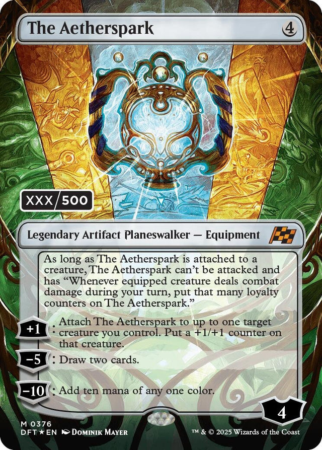 Image for The Aetherspark (Serial Numbered) (376) (Foil) (Aetherdrift) (DFT) - Magic: The Gathering