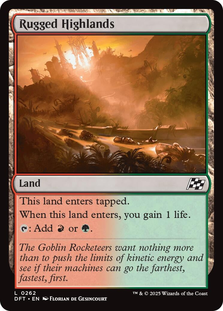 Image for Rugged Highlands (262) (Foil) (Aetherdrift) (DFT) - Magic: The Gathering