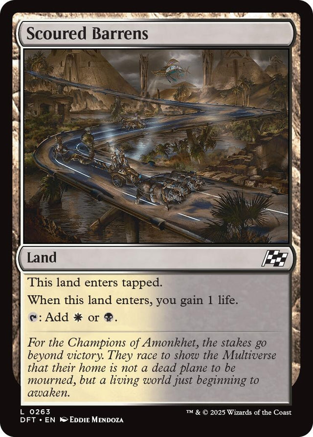 Image for Scoured Barrens (263) (Foil) (Aetherdrift) (DFT) - Magic: The Gathering