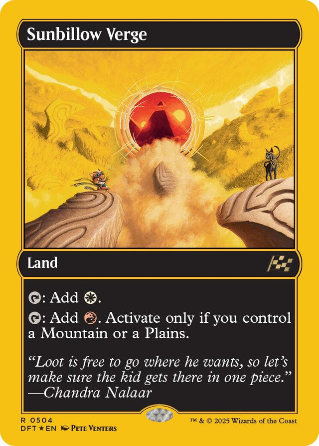 Image for Sunbillow Verge (First-Place Foil) (504) (Foil) (Aetherdrift) (DFT) - Magic: The Gathering