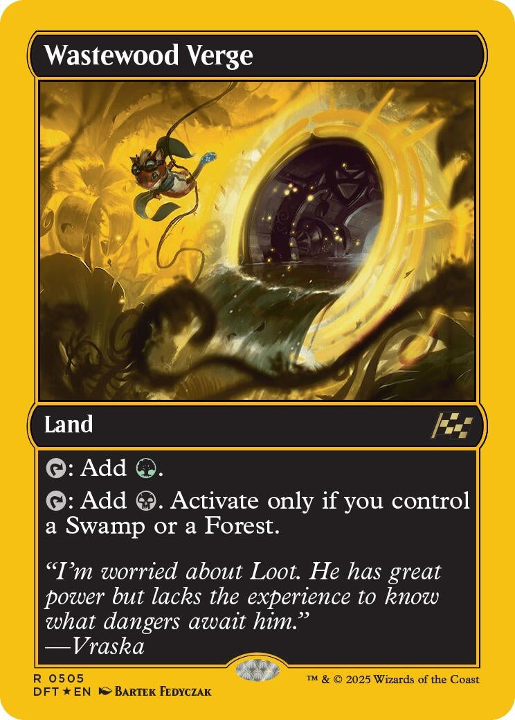 Image for Wastewood Verge (First-Place Foil) (505) (Foil) (Aetherdrift) (DFT) - Magic: The Gathering