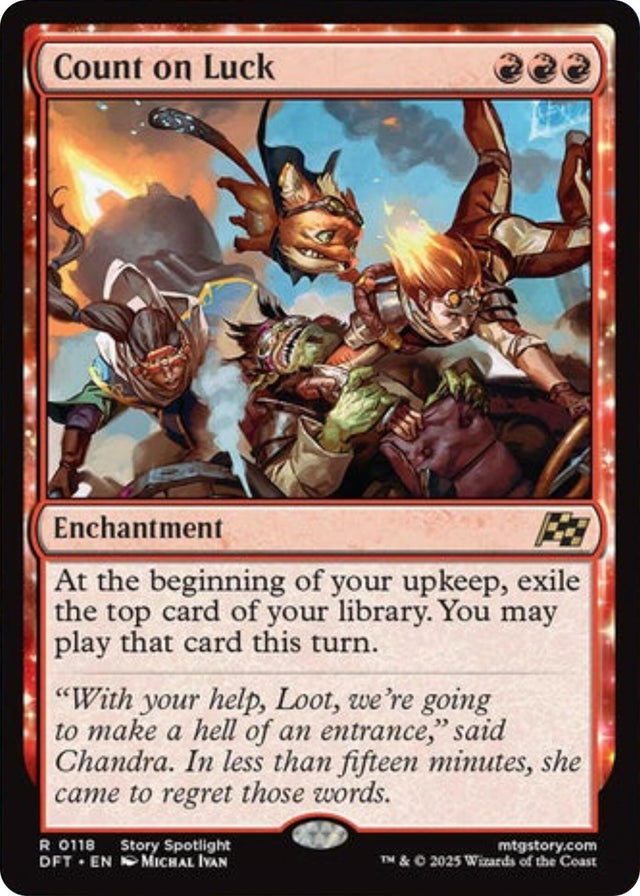 Image for Count on Luck (118) (Aetherdrift) (DFT) - Magic: The Gathering