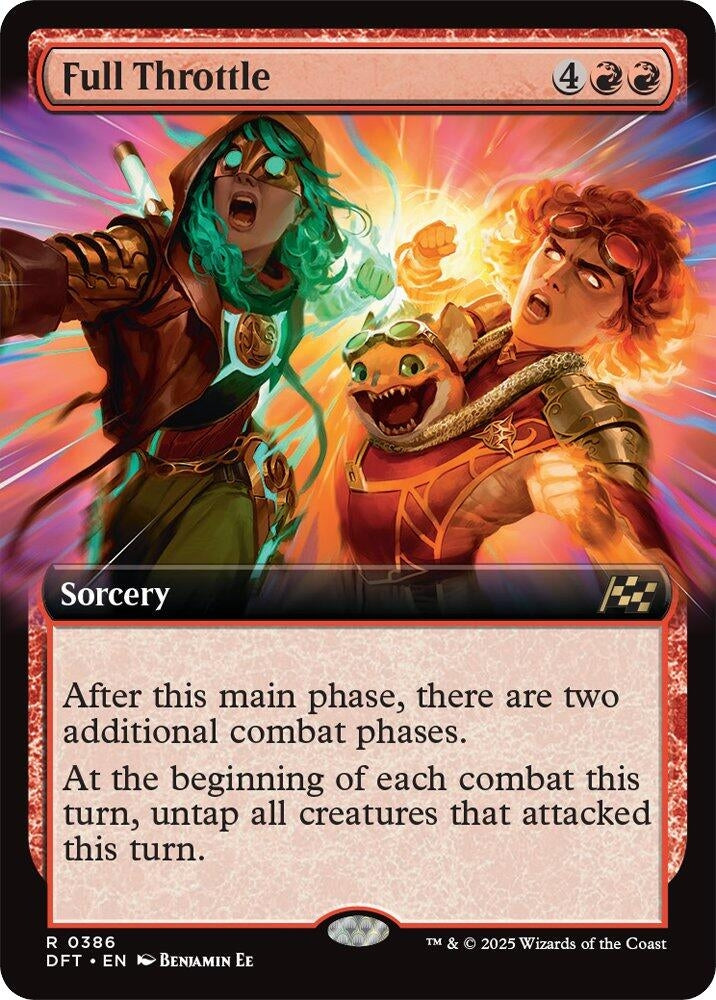 Image for Full Throttle (Extended Art) (386) (Foil) (Aetherdrift) (DFT) - Magic: The Gathering