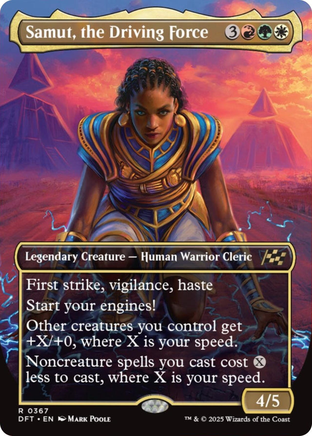Image for Samut, the Driving Force (Borderless) (367) (Foil) (Aetherdrift) (DFT) - Magic: The Gathering