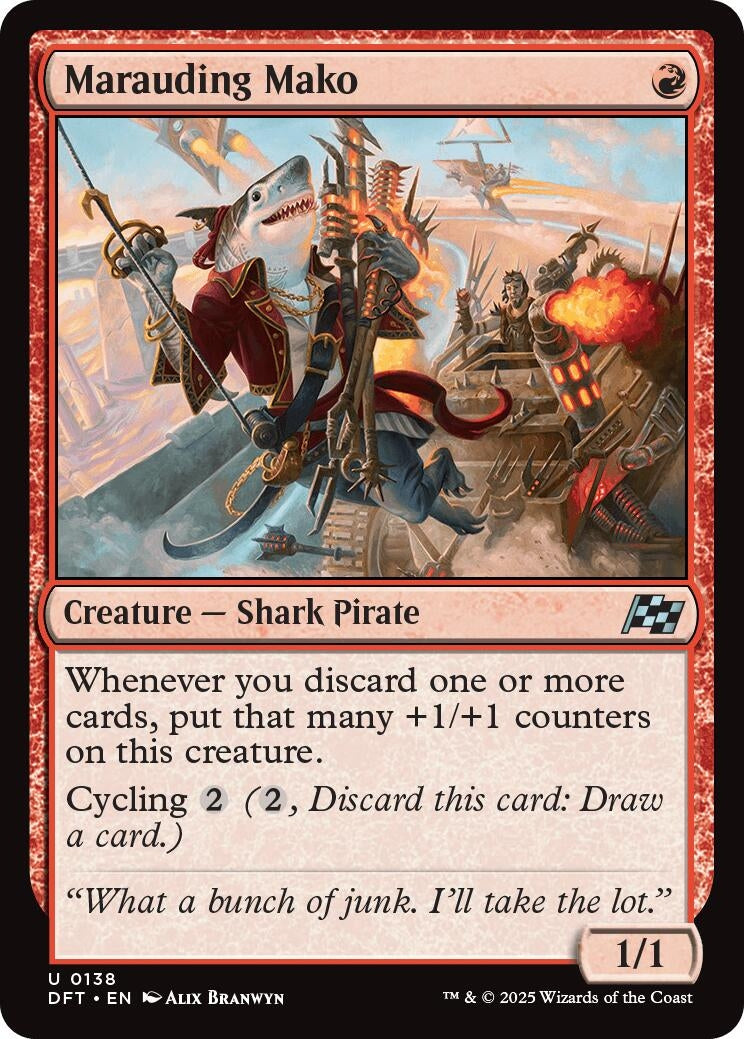 Image for Marauding Mako (138) (Aetherdrift) (DFT) - Magic: The Gathering