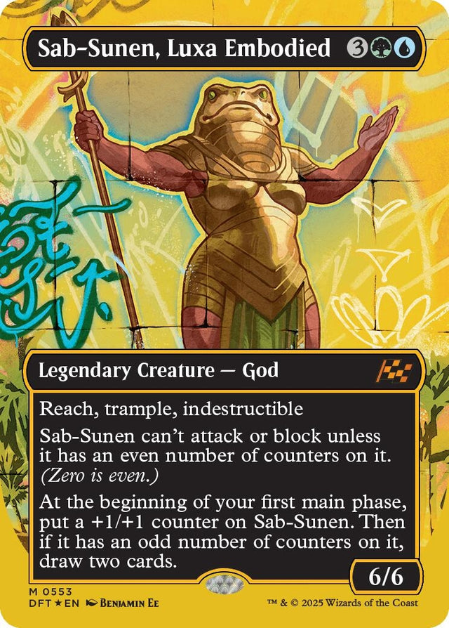 Image for Sab-Sunen, Luxa Embodied (Borderless) (First-Place Foil) (553) (Foil) (Aetherdrift) (DFT) - Magic: The Gathering