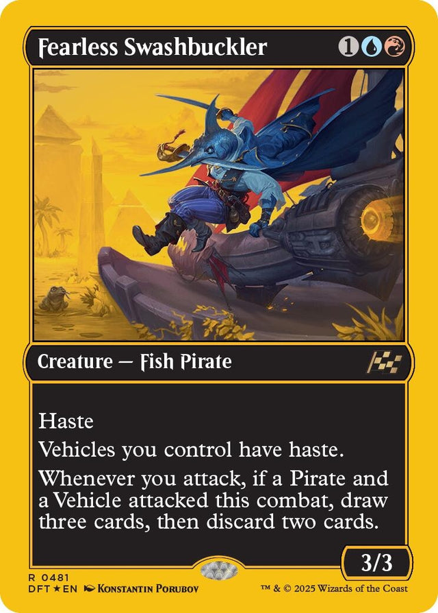 Image for Fearless Swashbuckler (First-Place Foil) (481) (Foil) (Aetherdrift) (DFT) - Magic: The Gathering