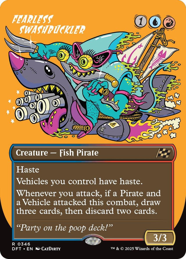 Image for Fearless Swashbuckler (Borderless) (346) (Aetherdrift) (DFT) - Magic: The Gathering