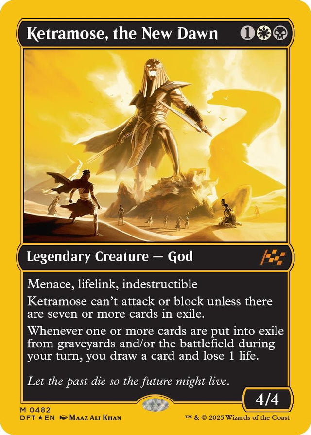 Image for Ketramose, the New Dawn (First-Place Foil) (482) (Foil) (Aetherdrift) (DFT) - Magic: The Gathering