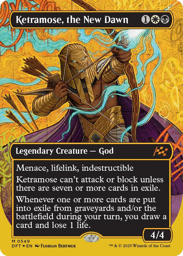 Image for Ketramose, the New Dawn (Borderless) (First-Place Foil) (549) (Foil) (Aetherdrift) (DFT) - Magic: The Gathering