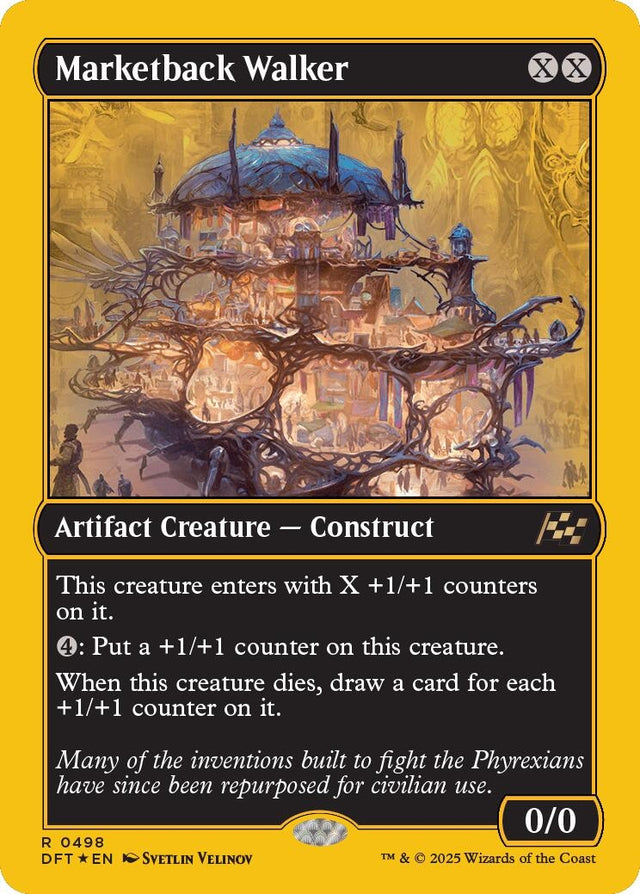 Image for Marketback Walker (First-Place Foil) (498) (Foil) (Aetherdrift) (DFT) - Magic: The Gathering