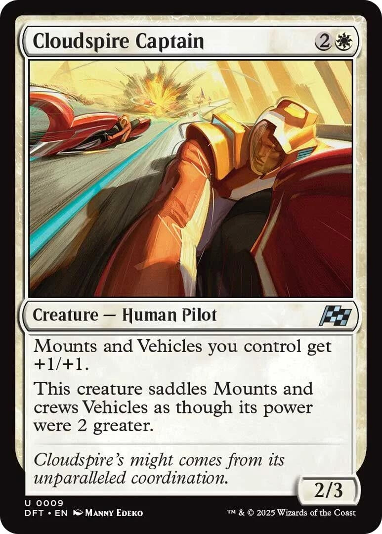 Image for Cloudspire Captain (9) (Foil) (Aetherdrift) (DFT) - Magic: The Gathering