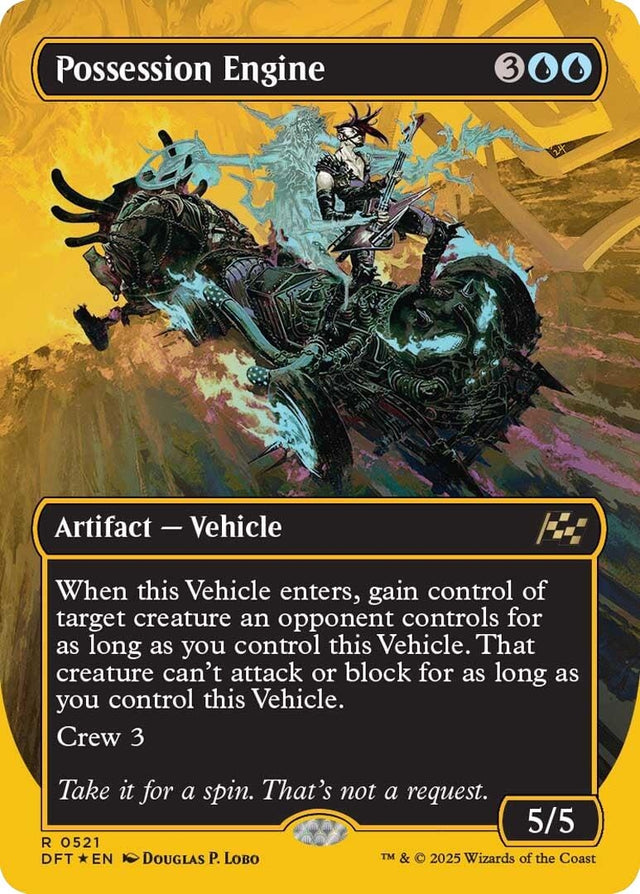 Image for Possession Engine (Borderless) (First-Place Foil) (521) (Foil) (Aetherdrift) (DFT) - Magic: The Gathering