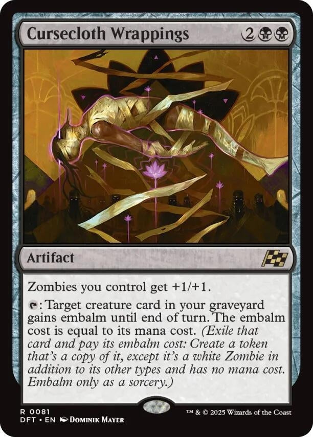 Image for Cursecloth Wrappings (81) (Foil) (Aetherdrift) (DFT) - Magic: The Gathering