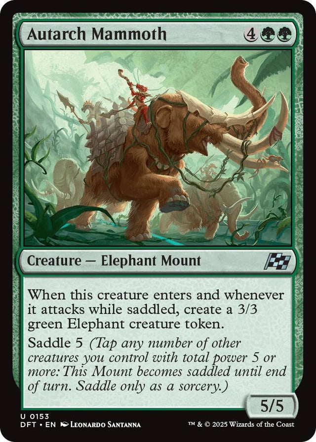 Image for Autarch Mammoth (153) (Foil) (Aetherdrift) (DFT) - Magic: The Gathering