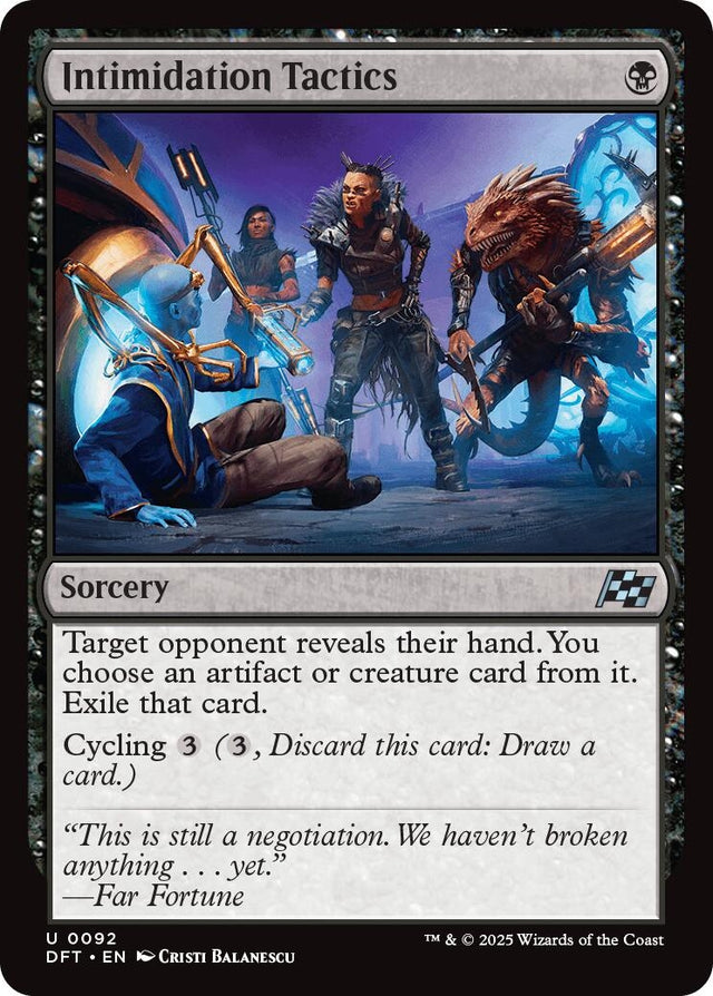 Image for Intimidation Tactics (92) (Foil) (Aetherdrift) (DFT) - Magic: The Gathering