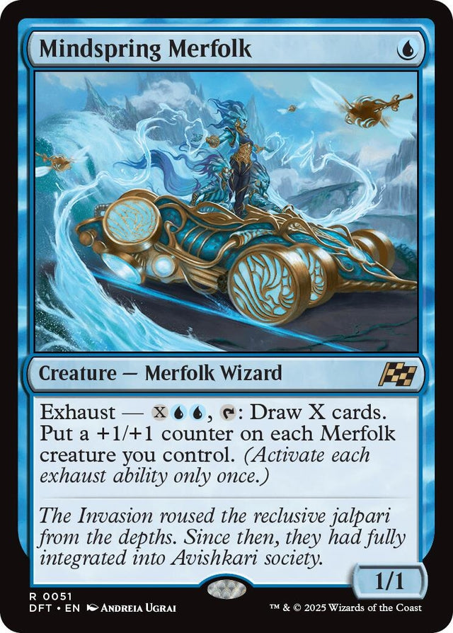 Image for Mindspring Merfolk (51) (Aetherdrift) (DFT) - Magic: The Gathering