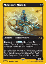 Image for Mindspring Merfolk (First-Place Foil) (436) (Foil) (Aetherdrift) (DFT) - Magic: The Gathering