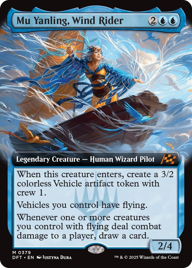 Image for Mu Yanling, Wind Rider (Extended Art) (379) (Aetherdrift) (DFT) - Magic: The Gathering