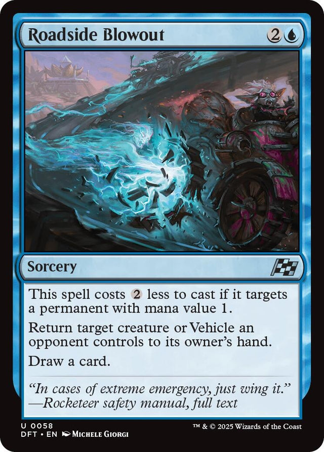 Image for Roadside Blowout (58) (Aetherdrift) (DFT) - Magic: The Gathering