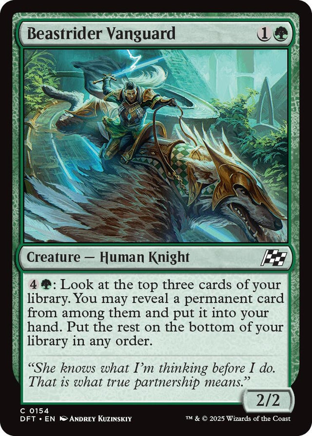 Image for Beastrider Vanguard (154) (Aetherdrift) (DFT) - Magic: The Gathering