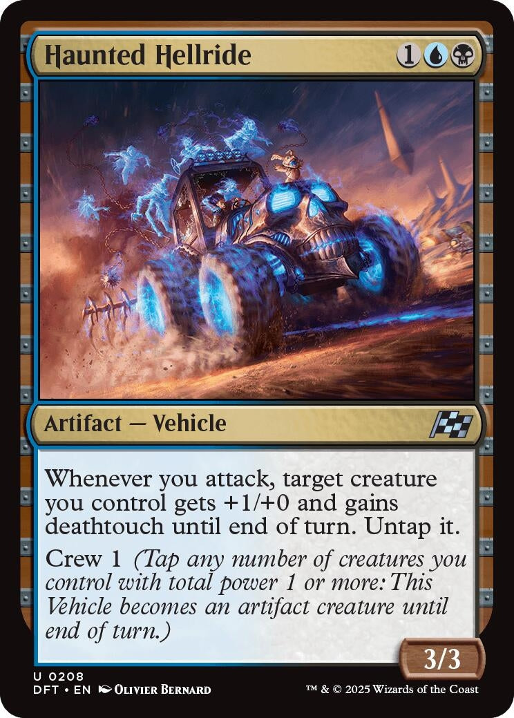 Image for Haunted Hellride (208) (Foil) (Aetherdrift) (DFT) - Magic: The Gathering