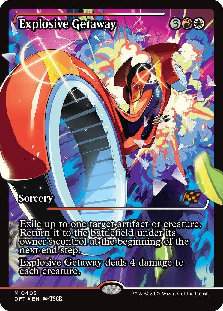 Image for Explosive Getaway (Showcase) (403) (Foil) (Aetherdrift) (DFT) - Magic: The Gathering
