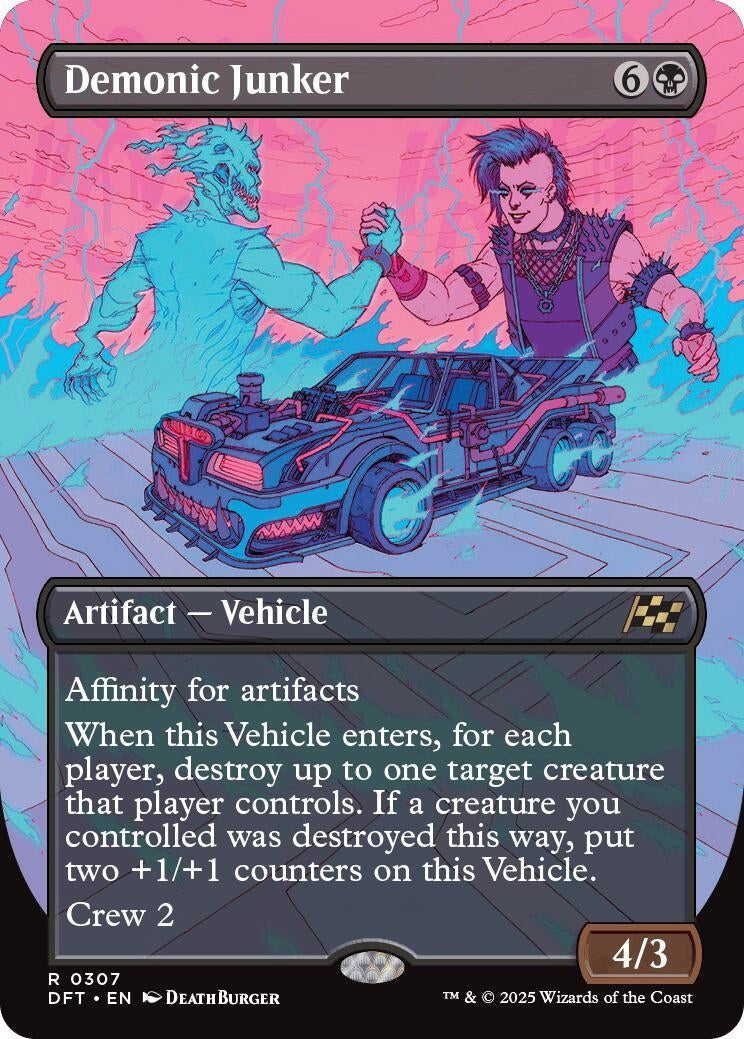 Image for Demonic Junker (Borderless) (307) (Aetherdrift) (DFT) - Magic: The Gathering