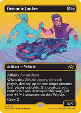 Image for Demonic Junker (Borderless) (First-Place Foil) (524) (Foil) (Aetherdrift) (DFT) - Magic: The Gathering