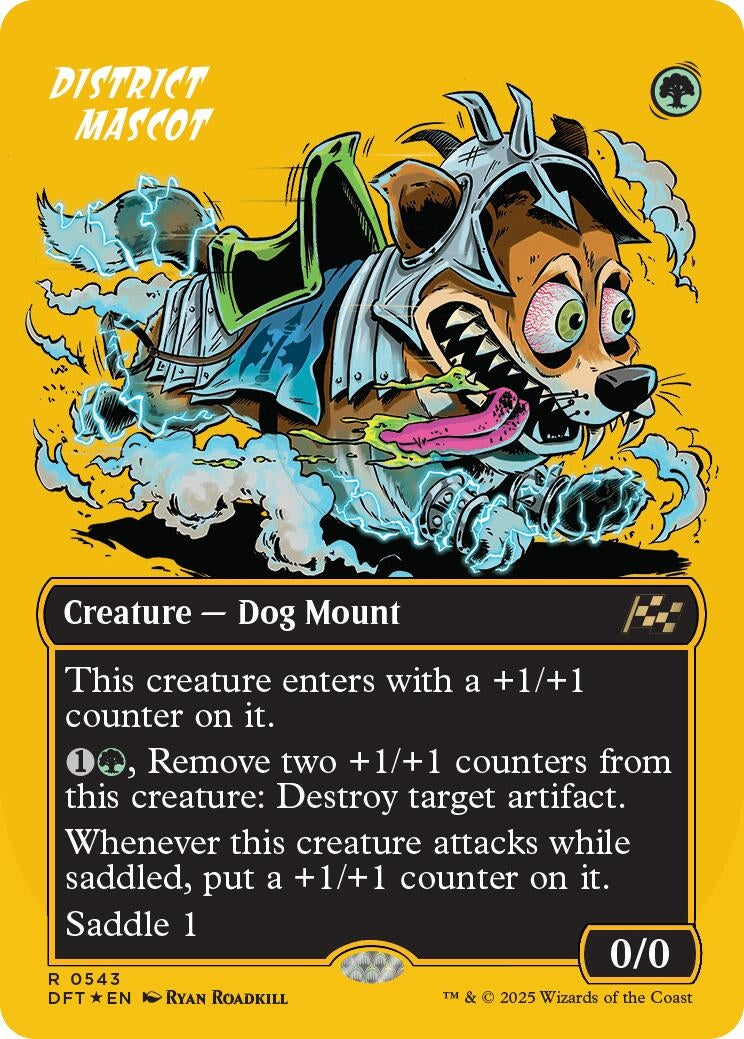 Image for District Mascot (Borderless) (First-Place Foil) (543) (Foil) (Aetherdrift) (DFT) - Magic: The Gathering