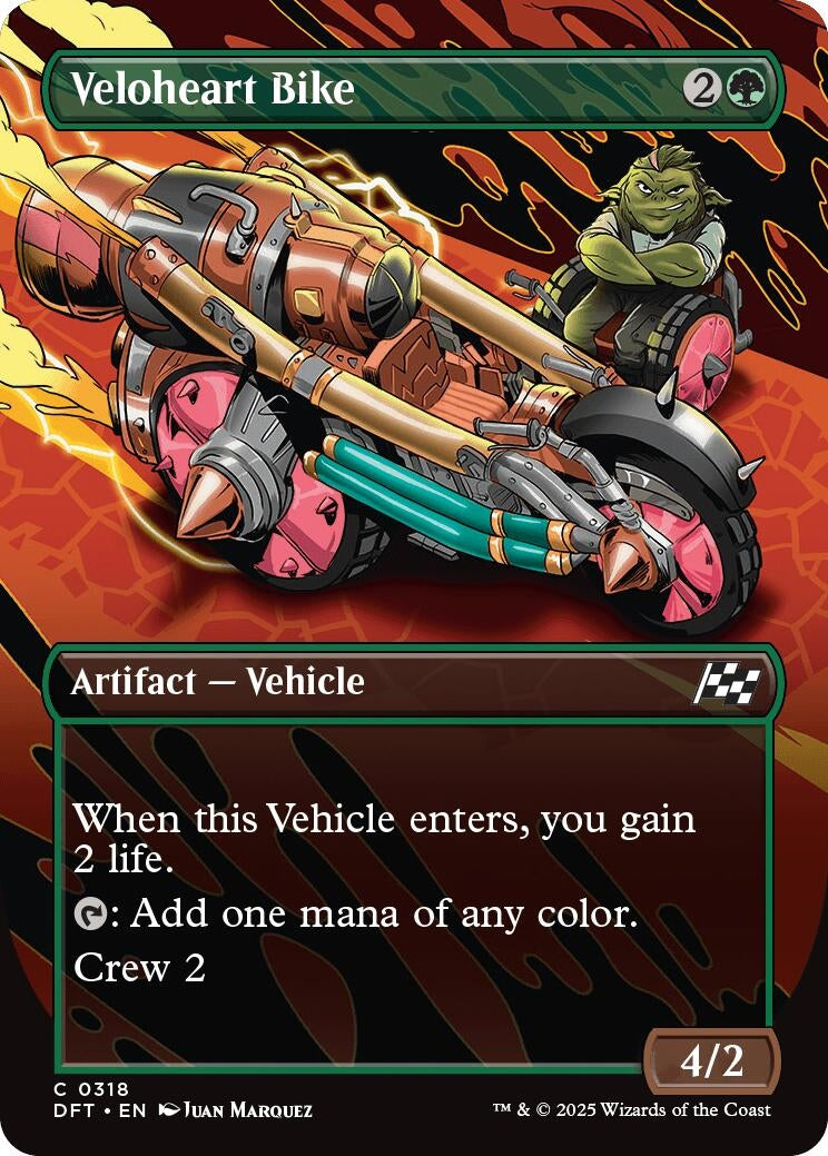 Image for Veloheart Bike (Borderless) (318) (Aetherdrift) (DFT) - Magic: The Gathering