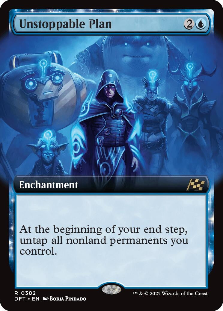 Image for Unstoppable Plan (Extended Art) (382) (Aetherdrift) (DFT) - Magic: The Gathering