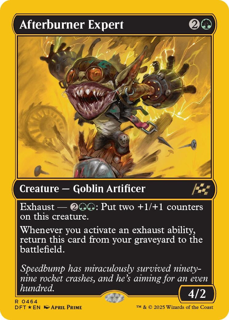 Image for Afterburner Expert (First-Place Foil) (464) (Foil) (Aetherdrift) (DFT) - Magic: The Gathering