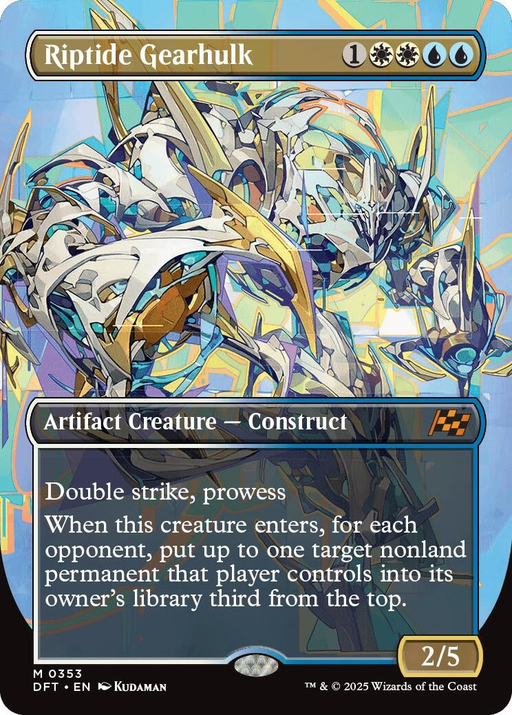 Image for Riptide Gearhulk (Borderless) (353) (Aetherdrift) (DFT) - Magic: The Gathering