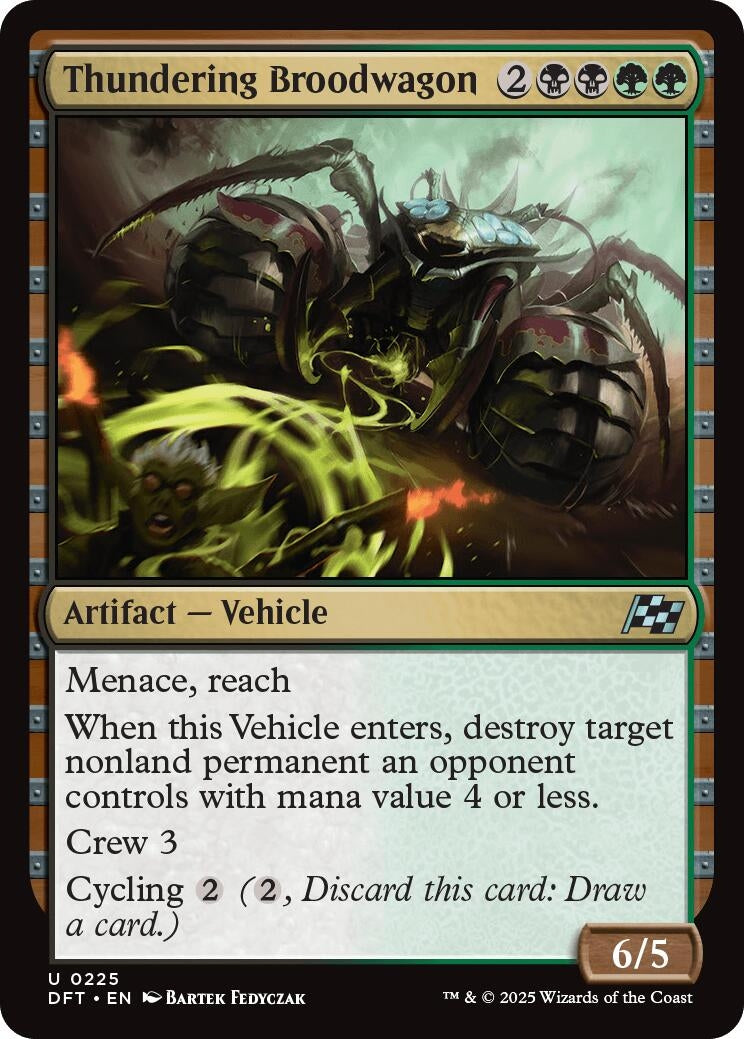 Image for Thundering Broodwagon (225) (Aetherdrift) (DFT) - Magic: The Gathering