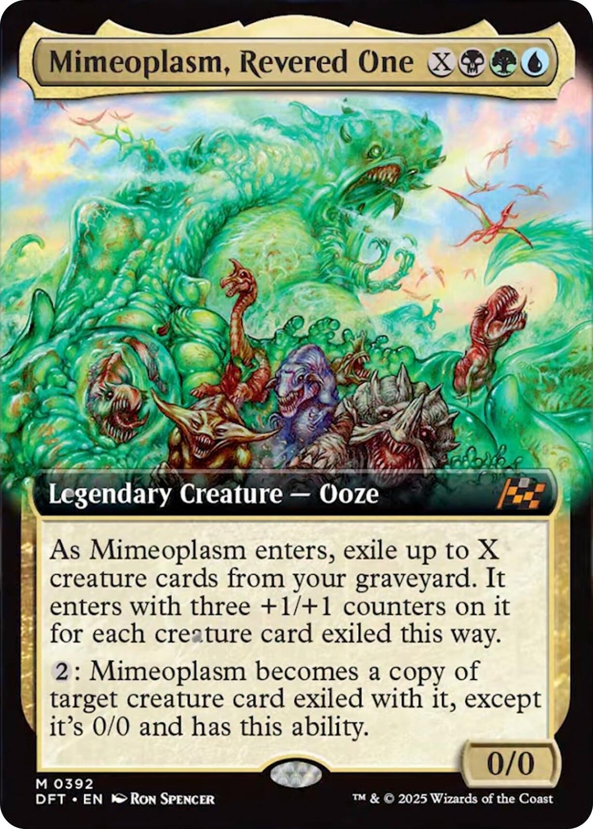 Image for Mimeoplasm, Revered One (Extended Art) (392) (Foil) (Aetherdrift) (DFT) - Magic: The Gathering