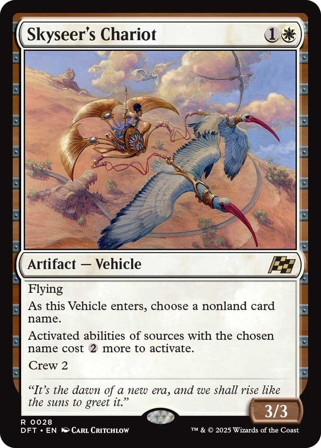 Image for Skyseer's Chariot (28) (Aetherdrift) (DFT) - Magic: The Gathering