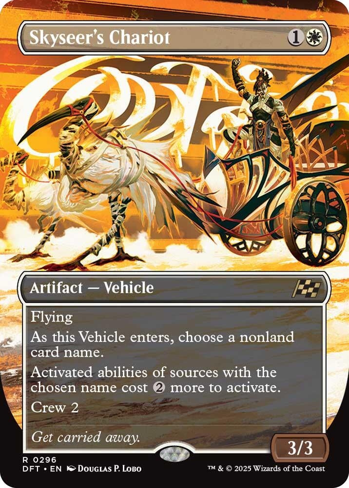 Image for Skyseer's Chariot (Borderless) (296) (Aetherdrift) (DFT) - Magic: The Gathering