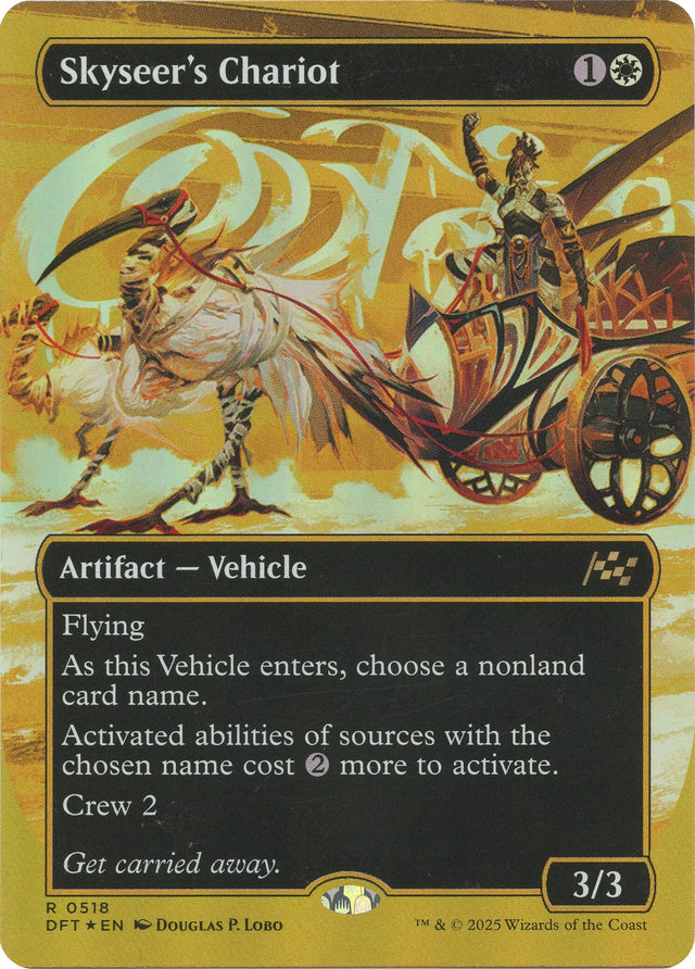 Image for Skyseer's Chariot (Borderless) (First-Place Foil) (518) (Foil) (Aetherdrift) (DFT) - Magic: The Gathering