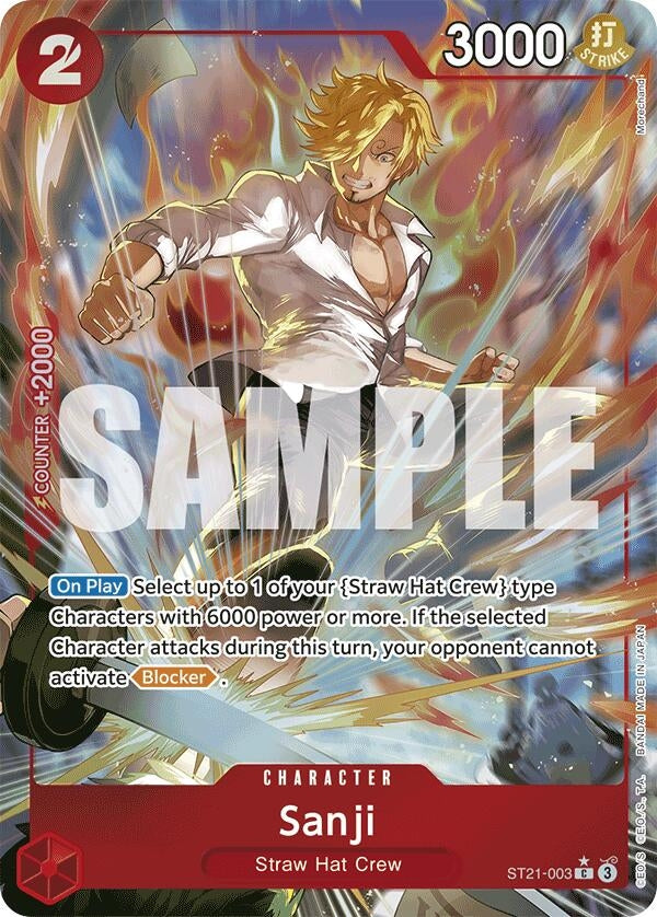 Image for Sanji (Parallel) (ST21-003) (Foil) (Starter Deck EX: Gear 5) - One Piece Card Game