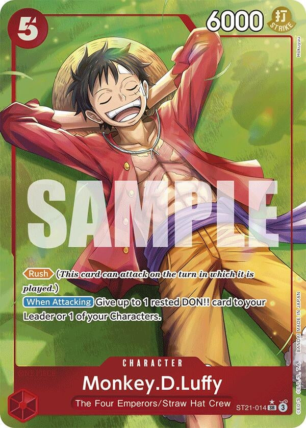 Image for Monkey.D.Luffy (014) (Parallel) (ST21-014) (Foil) (Starter Deck EX: Gear 5) - One Piece Card Game