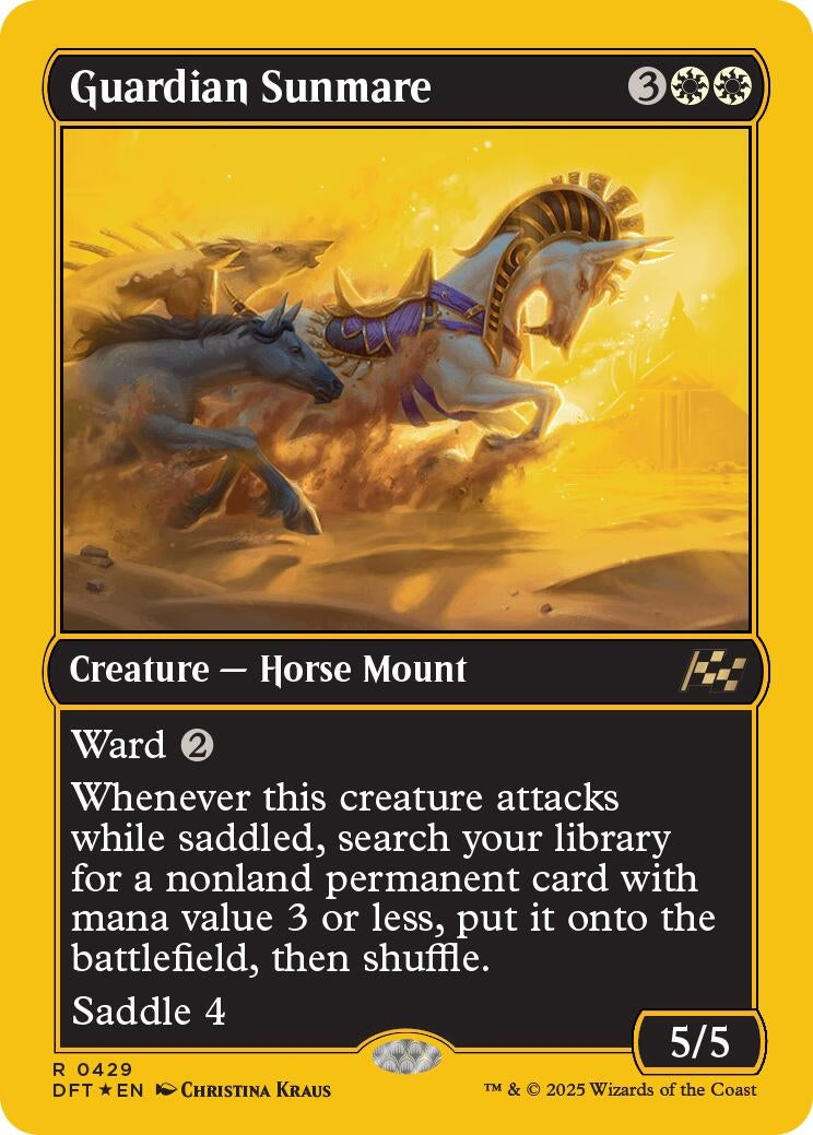 Image for Guardian Sunmare (First-Place Foil) (429) (Foil) (Aetherdrift) (DFT) - Magic: The Gathering