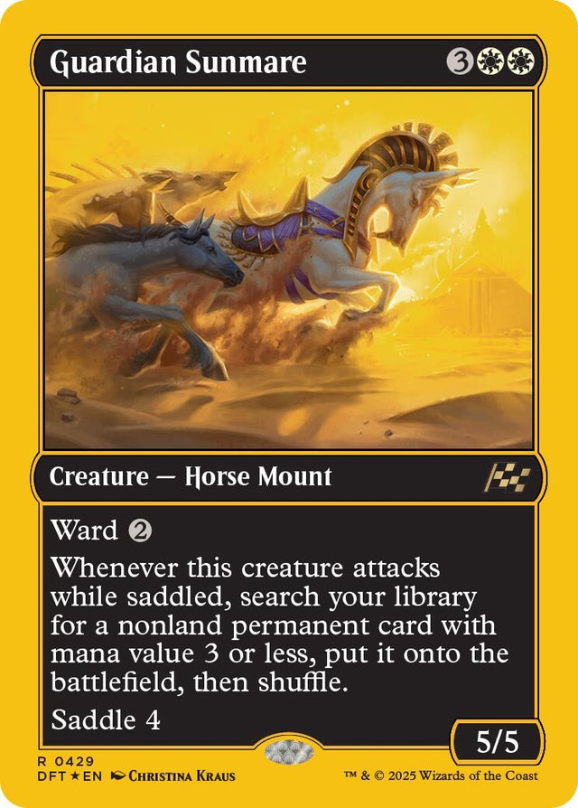 Image for Guardian Sunmare (First-Place Foil) (429) (Foil) (Aetherdrift) (DFT) - Magic: The Gathering