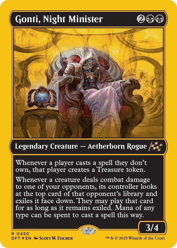 Image for Gonti, Night Minister (First-Place Foil) (450) (Foil) (Aetherdrift) (DFT) - Magic: The Gathering