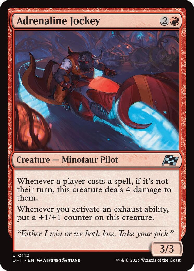 Image for Adrenaline Jockey (112) (Aetherdrift) (DFT) - Magic: The Gathering