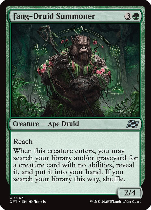Image for Fang-Druid Summoner (163) (Foil) (Aetherdrift) (DFT) - Magic: The Gathering