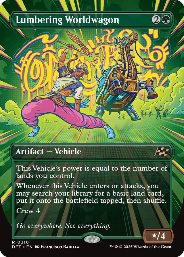 Image for Lumbering Worldwagon (Borderless) (316) (Aetherdrift) (DFT) - Magic: The Gathering