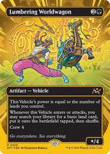 Image for Lumbering Worldwagon (Borderless) (First-Place Foil) (528) (Foil) (Aetherdrift) (DFT) - Magic: The Gathering